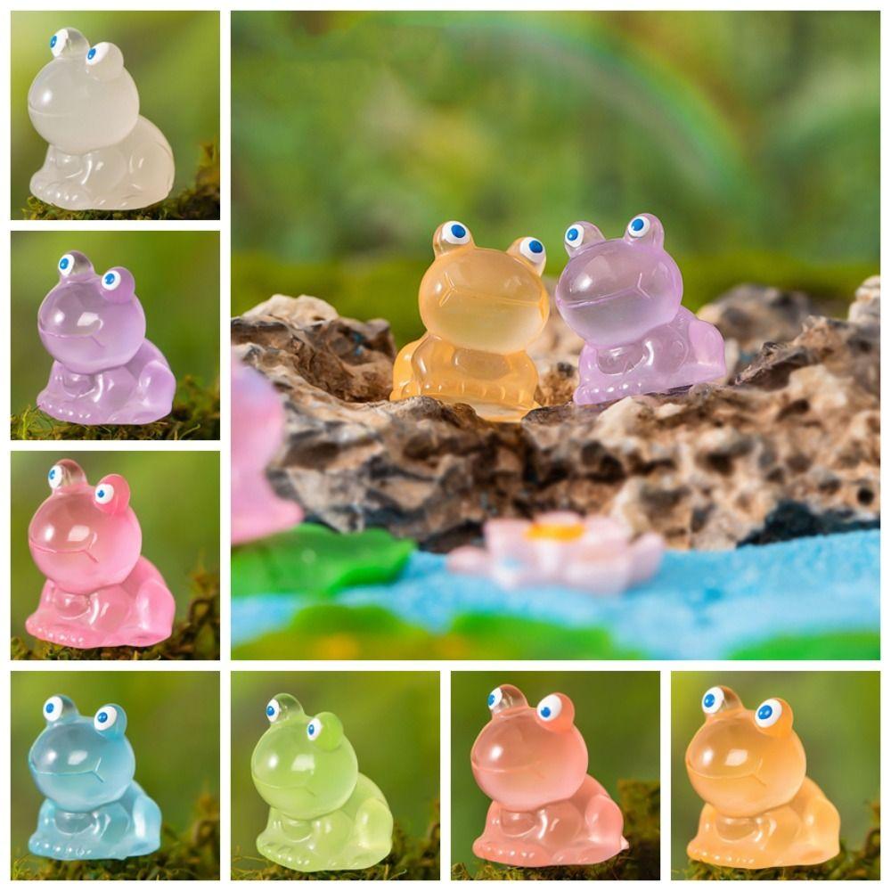 Funny Glowing in The Dark Tiny Frog Cute Micro Landscape Ornament Home Decoration зелений
Funny Glowing in The Dark Tiny Frog Cute Micro Landscape Ornament Home Decoration зелений