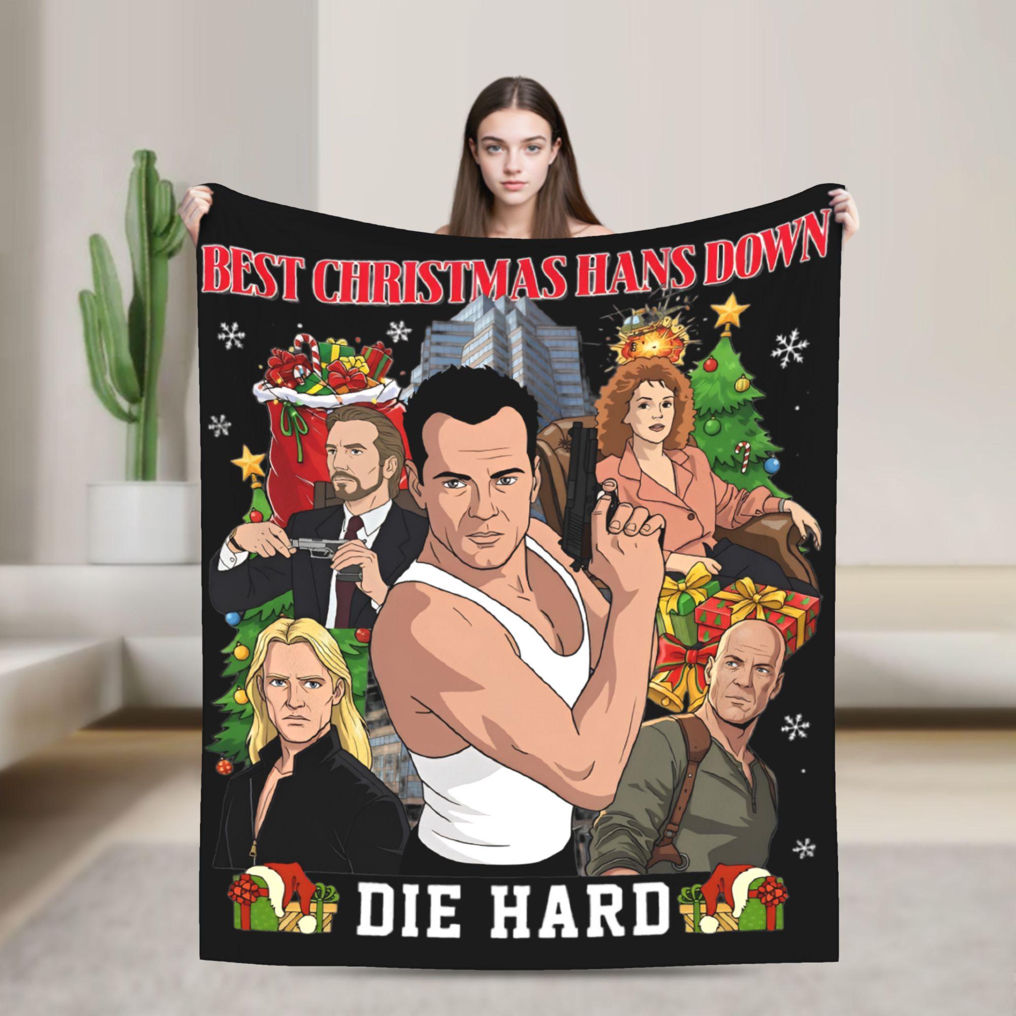 John McClane Christmas Die Hard Fashion Blanket Yippee Ki Yay Flannel Novelty Warm Throw Fashion Blankets for Bedspread Decoration Office 75x90cm
John McClane Christmas Die Hard Fashion Blanket Yippee Ki Yay Flannel Novelty Warm Throw Fashion Blankets for Bedspread Decoration Office 75x90cm