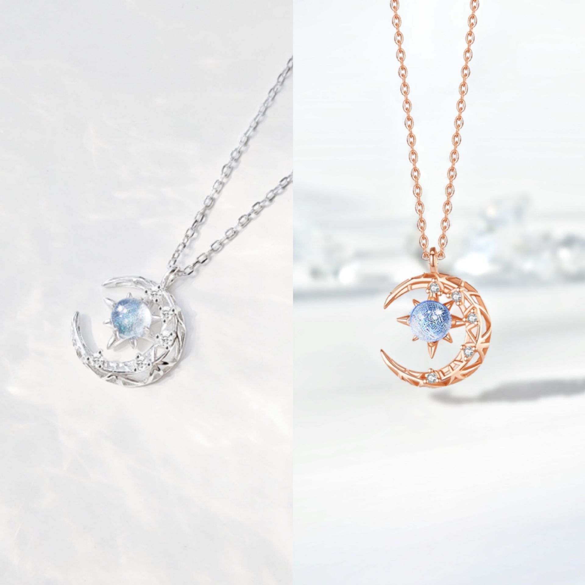 Модное женское ожерелье с подвеской Fantasy Aurora Star Moon из серебра 925 пробы с платиновым покрытием, персонализированное, подарок 664
Модное женское ожерелье с подвеской Fantasy Aurora Star Moon из серебра 925 пробы с платиновым покрытием, персонализированное, подарок 664