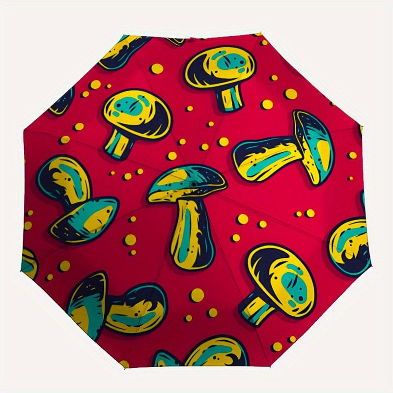 1pc Mushroom Pattern Automatic Folding Umbrella, Portable & Foldable Design with 8 Ribs, Casual Outdoor Accessory yy250805132
1pc Mushroom Pattern Automatic Folding Umbrella, Portable & Foldable Design with 8 Ribs, Casual Outdoor Accessory yy250805132