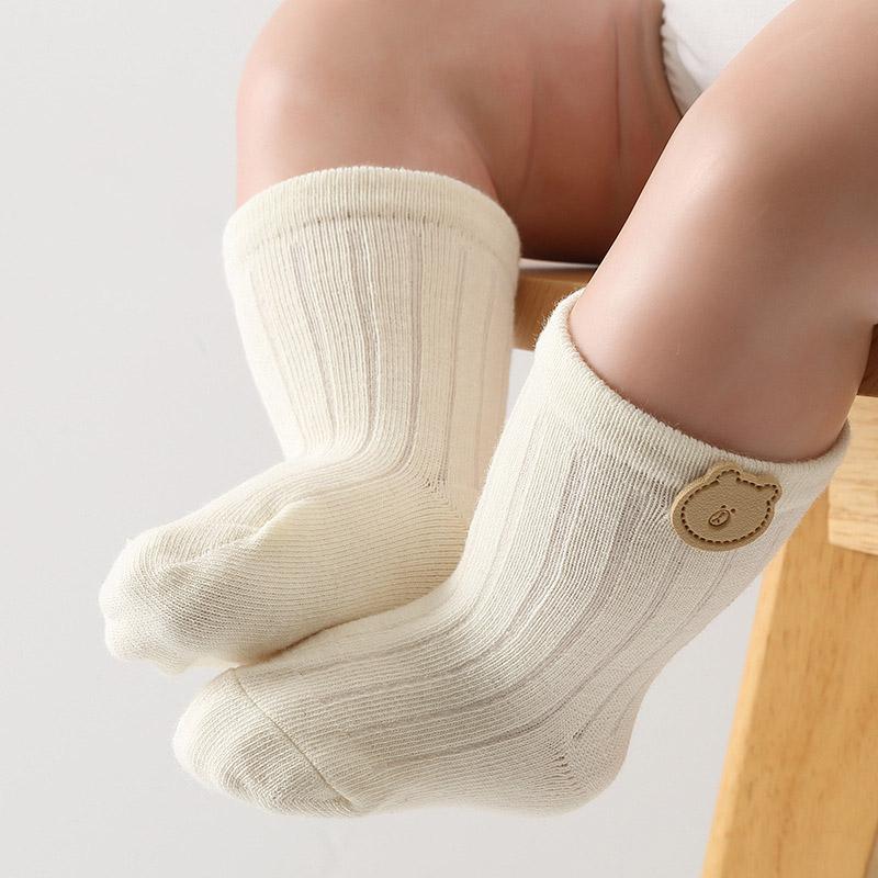 Cute Bear Knitted Cotton Baby Socks Solid Color Autumn Winter Middle Tube Socks For Newborn Infant Casual Floor Socks Fit 0-1 Year
Cute Bear Knitted Cotton Baby Socks Solid Color Autumn Winter Middle Tube Socks For Newborn Infant Casual Floor Socks Fit 0-1 Year