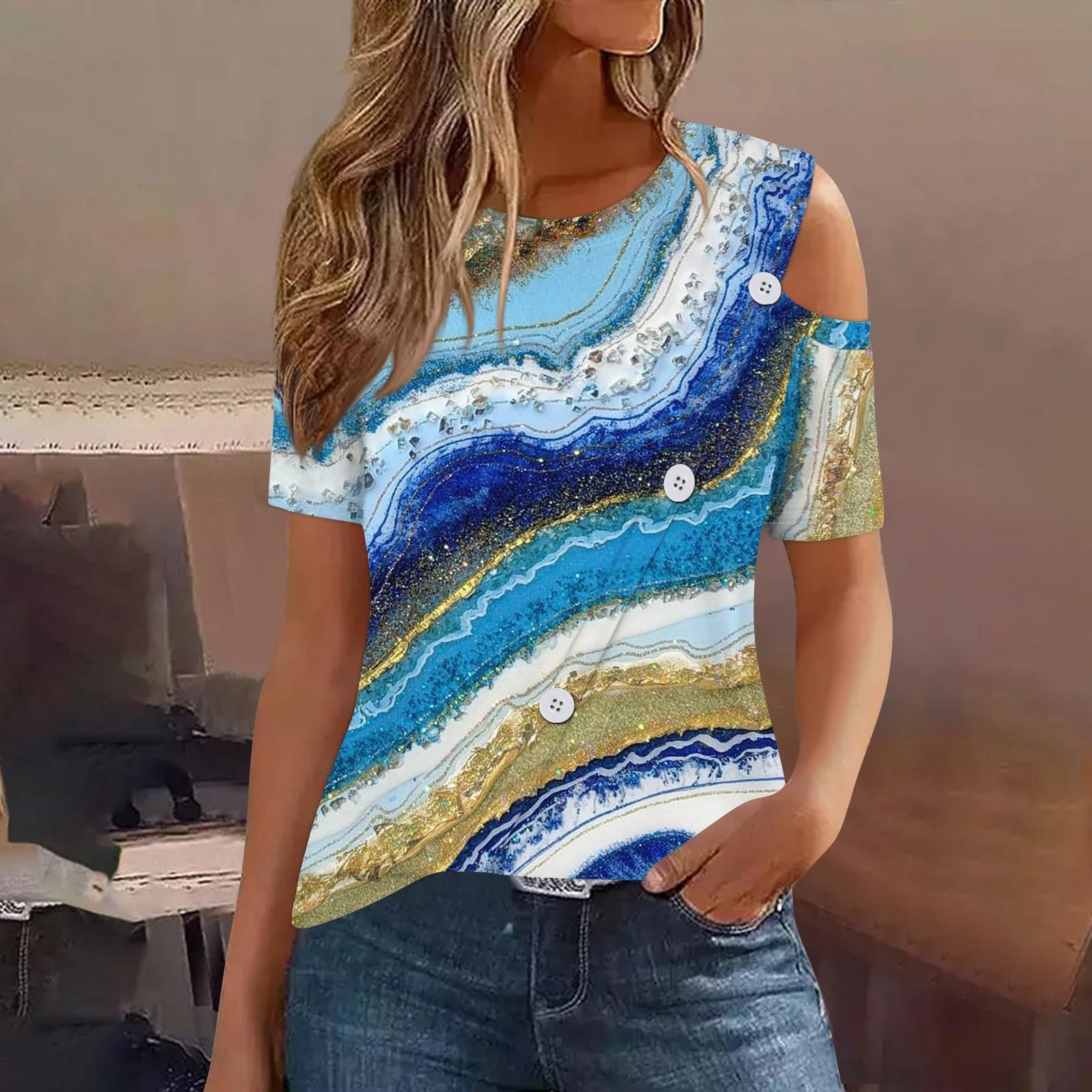 Women s T Shirt Tee Print Button Cold Shoulder Short Sleeve Daily Weekend Fashion Round Neck Regular Top XL
Women s T Shirt Tee Print Button Cold Shoulder Short Sleeve Daily Weekend Fashion Round Neck Regular Top XL