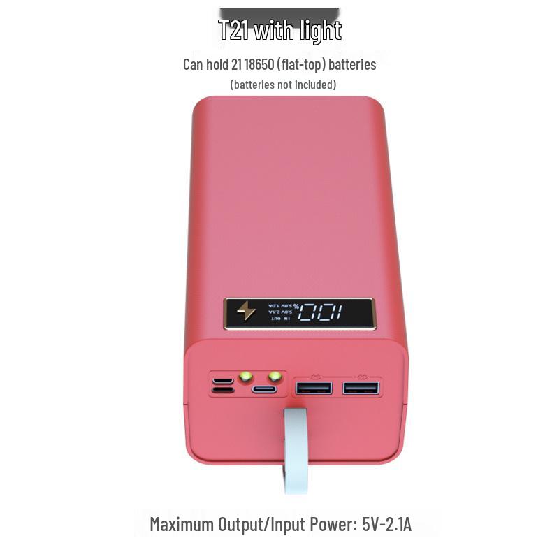 18650 Power Bank Shell: DIY 21-Section Kit with Detachable, Weld-Free, Wireless Charging
18650 Power Bank Shell: DIY 21-Section Kit with Detachable, Weld-Free, Wireless Charging