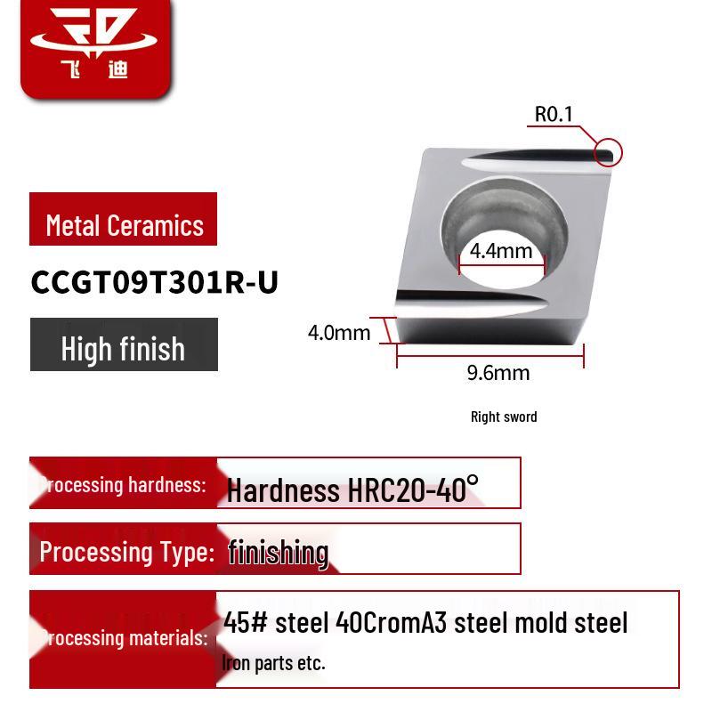 CCGT09T304 Rhomboid CNC Insert with Round Internal Hole for Fine Turning and Boring in Ceramic Alloy.
CCGT09T304 Rhomboid CNC Insert with Round Internal Hole for Fine Turning and Boring in Ceramic Alloy.
