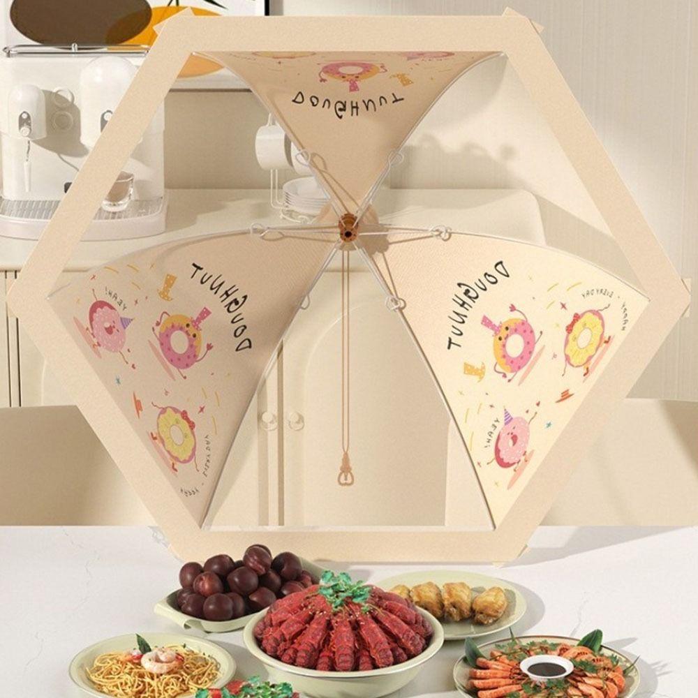 Dustproof Leftovers Food Cover Anti-mosquito Meal Vegetable Umbrella for All Season 70cm-Beige Round
Dustproof Leftovers Food Cover Anti-mosquito Meal Vegetable Umbrella for All Season 70cm-Beige Round