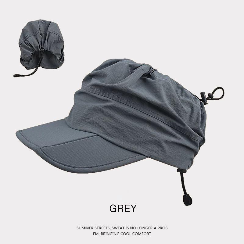 Unisex Adjustable Drawstring Baseball Cap Quick Dry Foldable Breathable Summer Sun Protection Hat for Men Women 55-59 темно-сірий колір
Unisex Adjustable Drawstring Baseball Cap Quick Dry Foldable Breathable Summer Sun Protection Hat for Men Women 55-59 темно-сірий колір