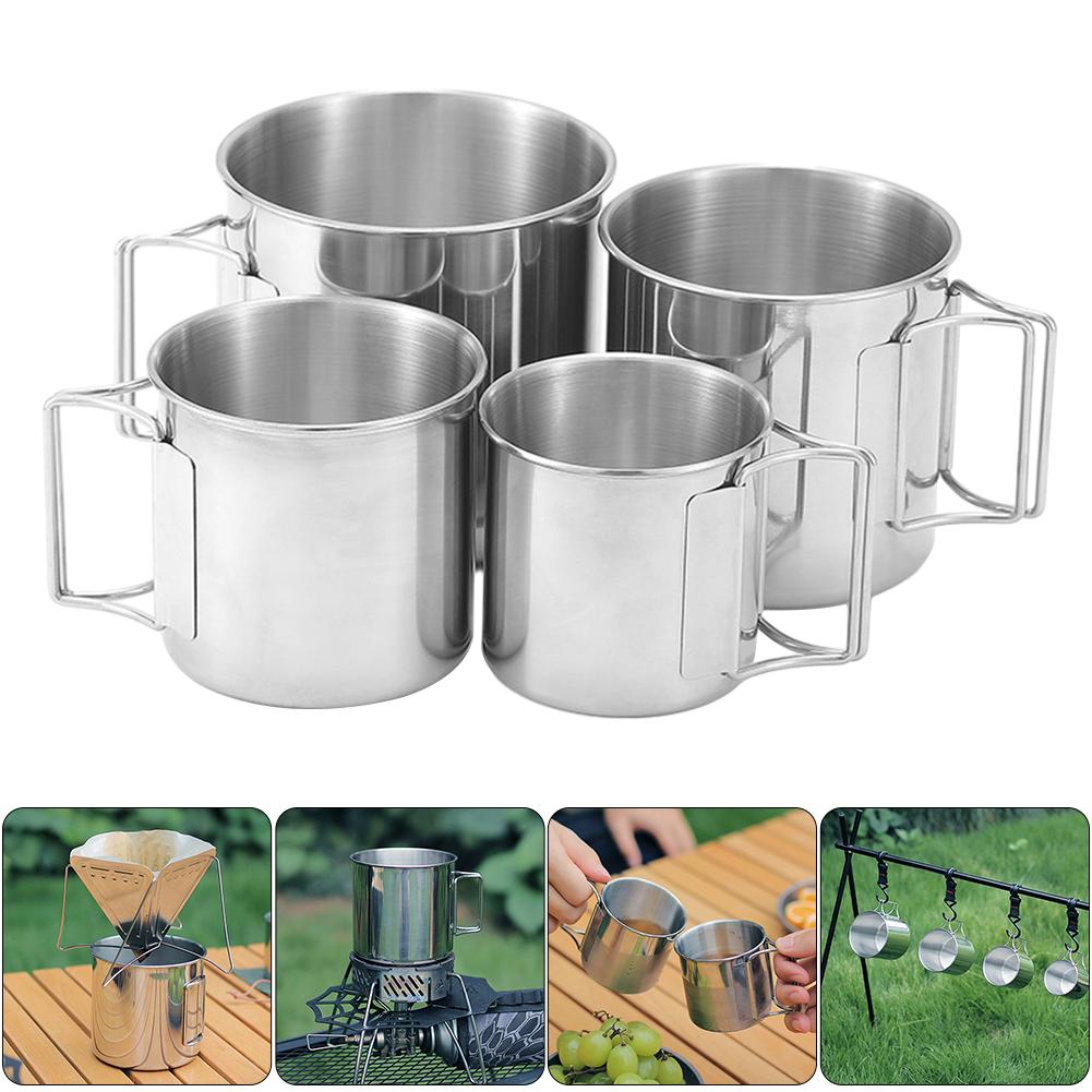 Camping Mug with Foldable Handle Tea Beer Coffee Mug Lightweight Portable Camping Cup Stainless Steel for Outdoor Use 220ml
Camping Mug with Foldable Handle Tea Beer Coffee Mug Lightweight Portable Camping Cup Stainless Steel for Outdoor Use 220ml