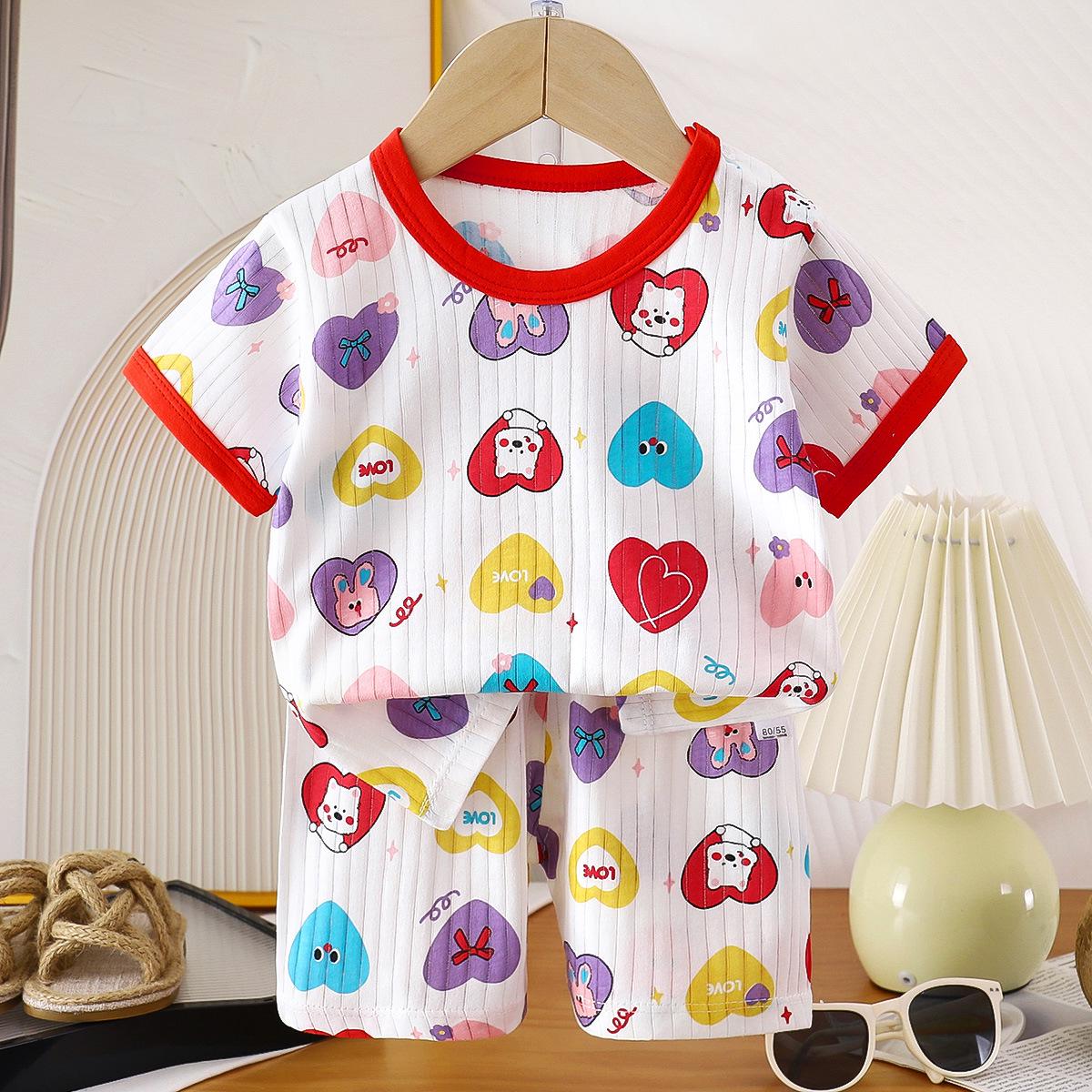 Kids Cotton Short Sleeve Set: Summer Korean Style for Girls and Boys 73 cm
Kids Cotton Short Sleeve Set: Summer Korean Style for Girls and Boys 73 cm