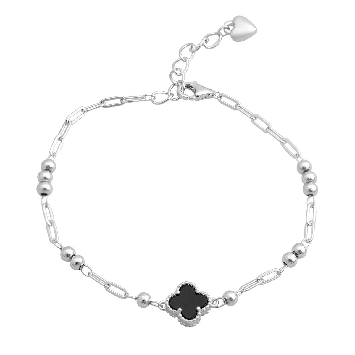 Срібний браслет із натуральним оніксом, вага виробу 3,24 гр (2145790) 17-20cm чорний
Срібний браслет із натуральним оніксом, вага виробу 3,24 гр (2145790) 17-20cm чорний