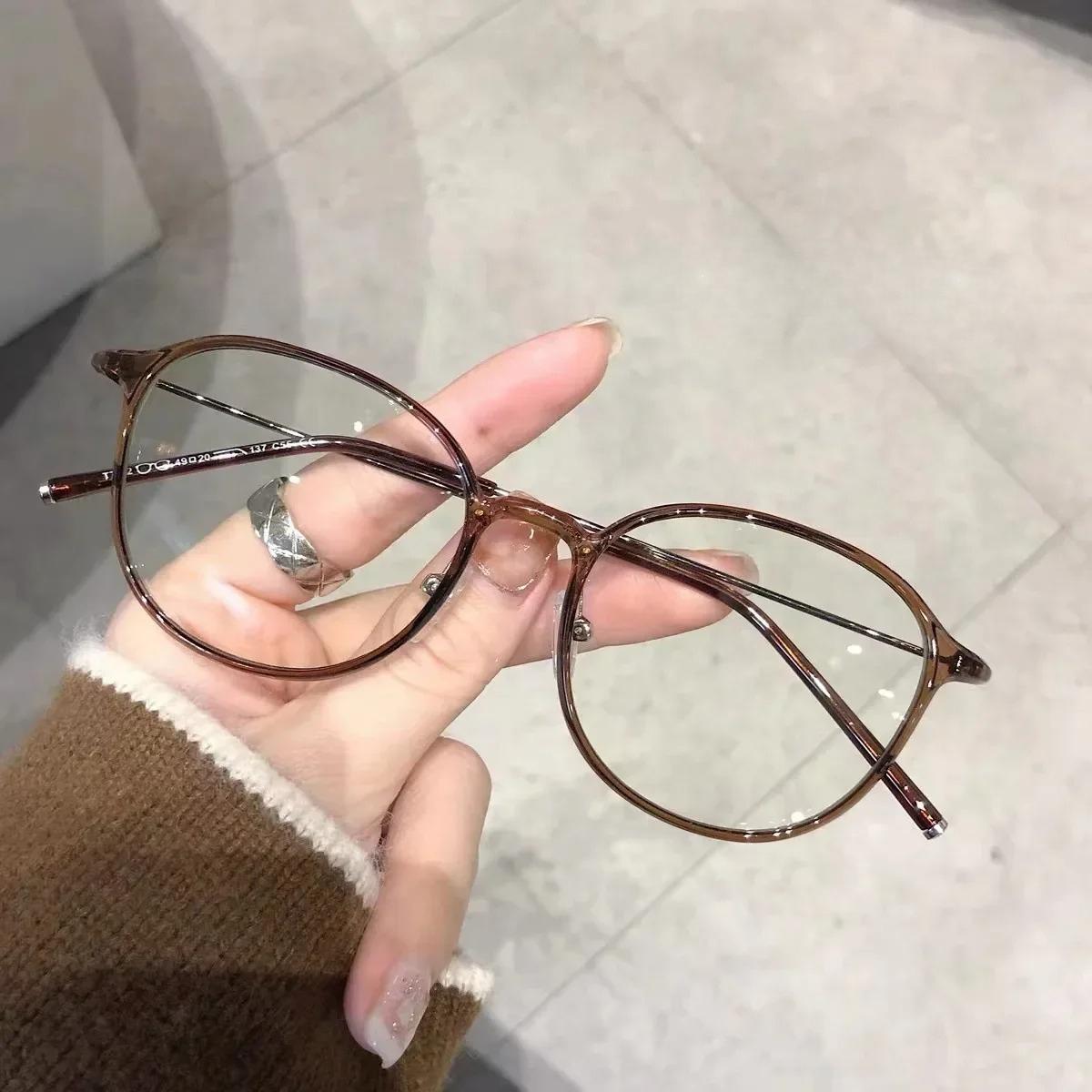 Vintage Computer Glasses Frame Ultra Light Version Women Anti Blue Light Radiation Oval Glasses Frames Trendy Simple Glasses коричневий
Vintage Computer Glasses Frame Ultra Light Version Women Anti Blue Light Radiation Oval Glasses Frames Trendy Simple Glasses коричневий