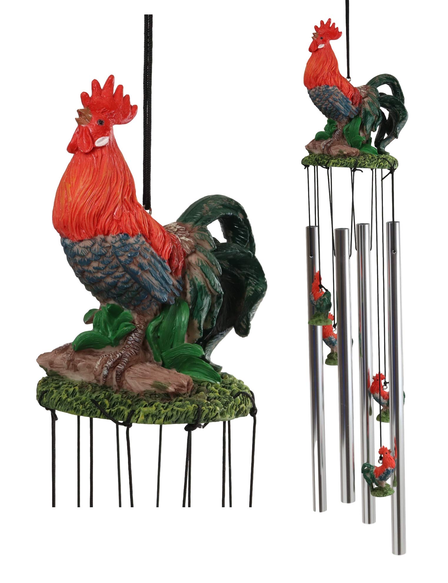 Ebros Gift Country Western Animal Farm Morning Sunlight Roaring Red Chest Chicken Figure Top Resonance Wind Chime Garden Patio Rustic Farmland
Ebros Gift Country Western Animal Farm Morning Sunlight Roaring Red Chest Chicken Figure Top Resonance Wind Chime Garden Patio Rustic Farmland