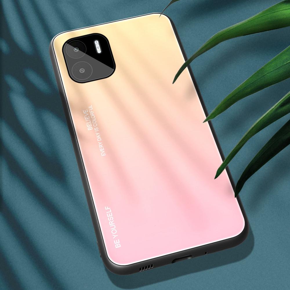 For Xiaomi Redmi A1 4G/A2 4G Gradient Color Tempered Glass Phone Case Soft TPU Edge PC Back Delicate Touch Cover Gold/Pink
For Xiaomi Redmi A1 4G/A2 4G Gradient Color Tempered Glass Phone Case Soft TPU Edge PC Back Delicate Touch Cover Gold/Pink