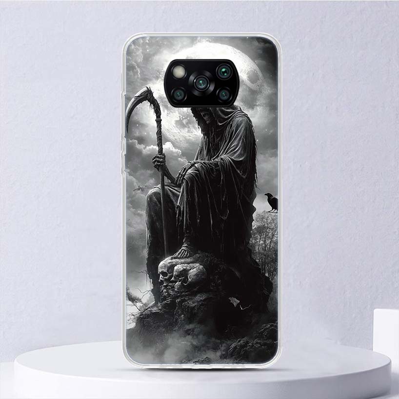 Death Grim Reaper Skull Scythe Soft Case For Xiaomi Poco X7 X6 X5 X4 X3 Nfc F7 Ultra F6 F5 Pro Phone Cover F4 Gt F3 M5S M4 M3 M5 Xiaomi Poco F6 Pro
Death Grim Reaper Skull Scythe Soft Case For Xiaomi Poco X7 X6 X5 X4 X3 Nfc F7 Ultra F6 F5 Pro Phone Cover F4 Gt F3 M5S M4 M3 M5 Xiaomi Poco F6 Pro