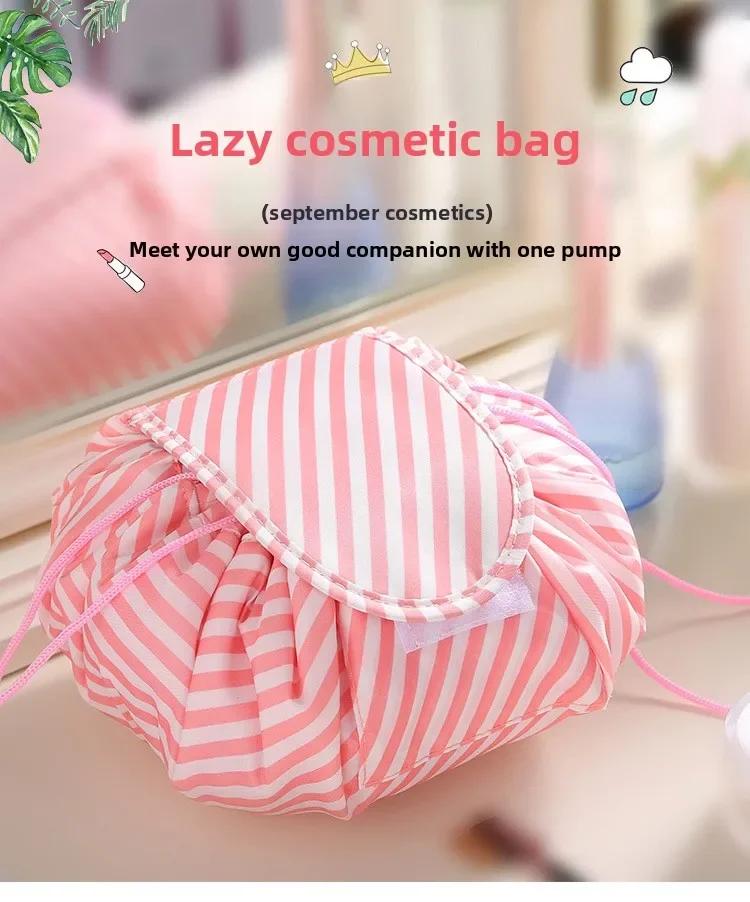 Lazy Drawstring Cosmetic Bag Women Travel Magic Pouch Makeup Storage Bag Portable Travel Organizers Folding Storage Bags розовый
Lazy Drawstring Cosmetic Bag Women Travel Magic Pouch Makeup Storage Bag Portable Travel Organizers Folding Storage Bags розовый