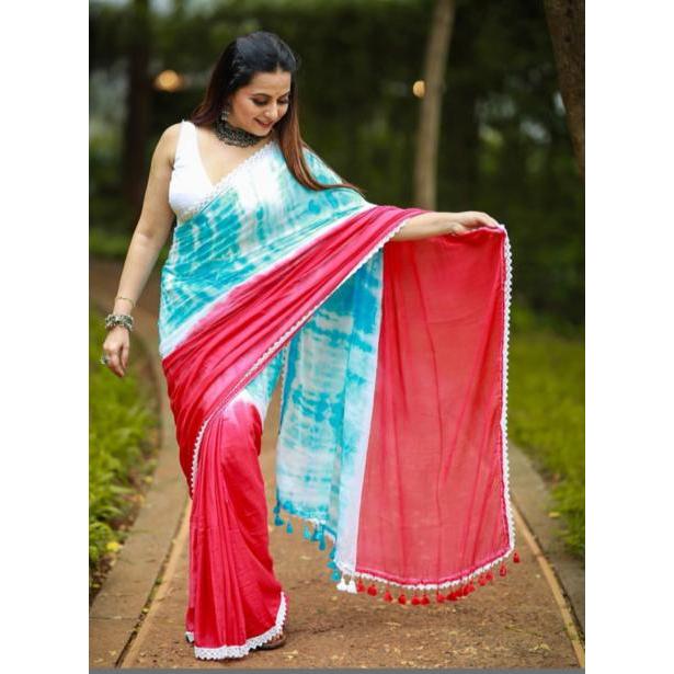 Новое женское однотонное льняное сари с цифровым принтом и несшитой блузкой
Новое женское однотонное льняное сари с цифровым принтом и несшитой блузкой