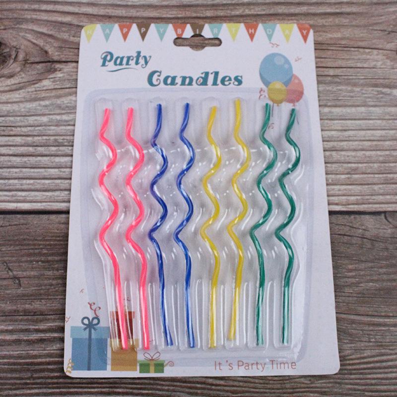 Korean INS Style Birthday Cake Candles Curved Rotating Colorful Twisted Candles Birthday Party Cake Decoration A6-2 spiral candle
Korean INS Style Birthday Cake Candles Curved Rotating Colorful Twisted Candles Birthday Party Cake Decoration A6-2 spiral candle