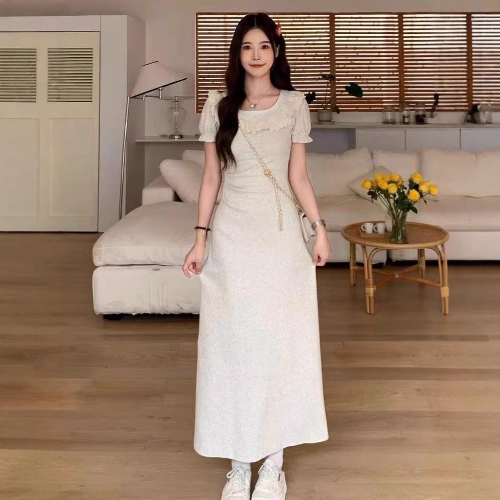 Women s Summer French Lace Patchwork A-Line Dress - Square Neck, Slim Waist, Hip Wrap Skirt Small
Women s Summer French Lace Patchwork A-Line Dress - Square Neck, Slim Waist, Hip Wrap Skirt Small