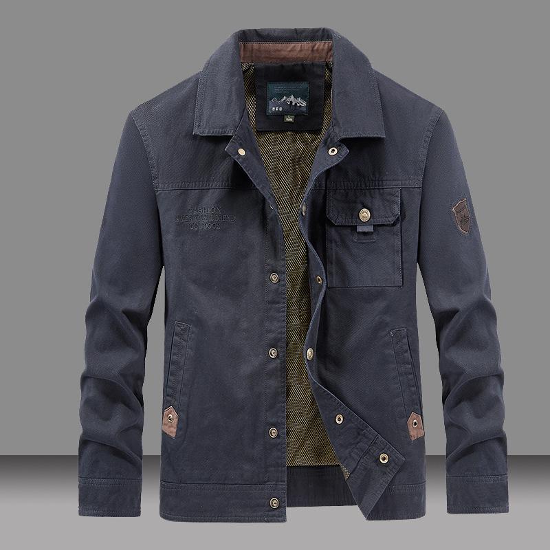 Men s Plus Size Casual Thin Jacket - Spring/Autumn Korean Style Trend Outerwear 3XL темно-синього кольору
Men s Plus Size Casual Thin Jacket - Spring/Autumn Korean Style Trend Outerwear 3XL темно-синього кольору