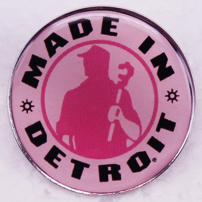Detroit Man Wrench Logo Brooch
Detroit Man Wrench Logo Brooch