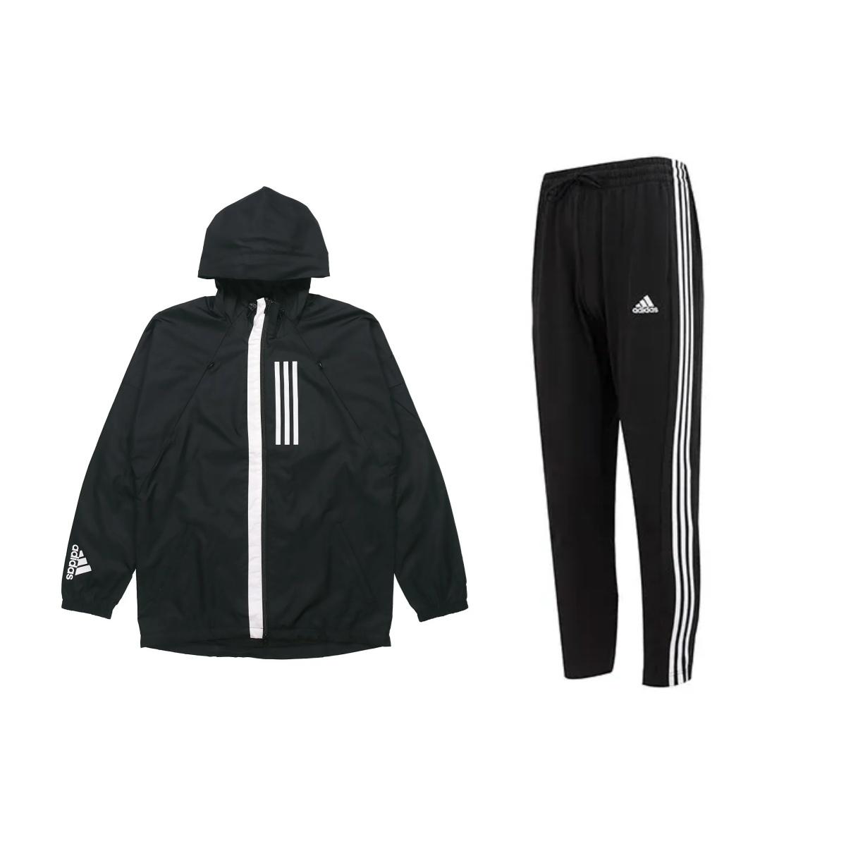 Adidas Training Zip Long Sleeve Retro Stripe Logo Knit Pants Casual Sports Suit Men suit Black EK4624+IC0044 M
Adidas Training Zip Long Sleeve Retro Stripe Logo Knit Pants Casual Sports Suit Men suit Black EK4624+IC0044 M