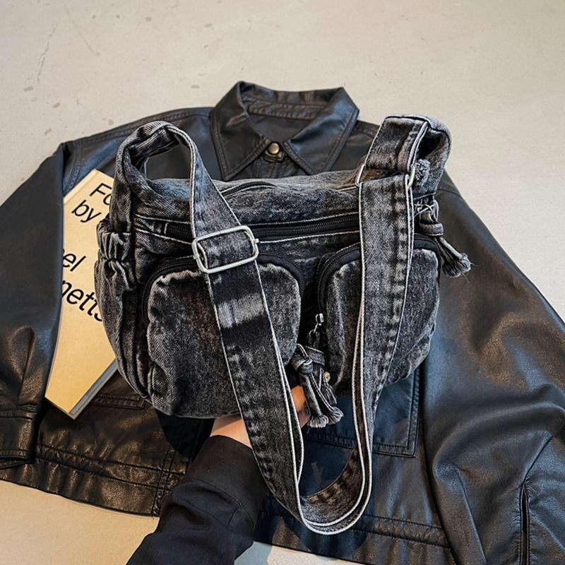 Vintage Denim Shoulder Bag Women s Large Capacity Messenger Bag Multi-pockets Satchel Bags Adjustable Strap Ladies Crossbody Bag CLE 30x12x21cm
Vintage Denim Shoulder Bag Women s Large Capacity Messenger Bag Multi-pockets Satchel Bags Adjustable Strap Ladies Crossbody Bag CLE 30x12x21cm