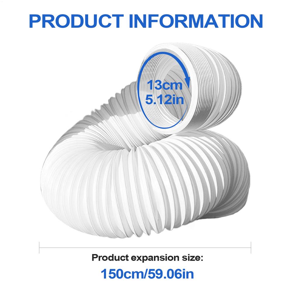 AC Exhaust Hose AC Exhaust Vent Hose Adjustable Length High Strength Tube Part Portable Flexible Conditioner Exhaust Hose Tube
AC Exhaust Hose AC Exhaust Vent Hose Adjustable Length High Strength Tube Part Portable Flexible Conditioner Exhaust Hose Tube