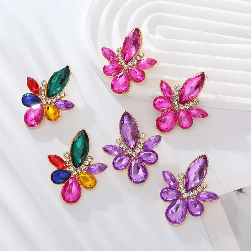 Серьги с кристаллами женские легкие роскошные стильные модные красочные серьги-гвоздики с бриллиантами элегантный дворец 
Серьги с кристаллами женские легкие роскошные стильные модные красочные серьги-гвоздики с бриллиантами элегантный дворец