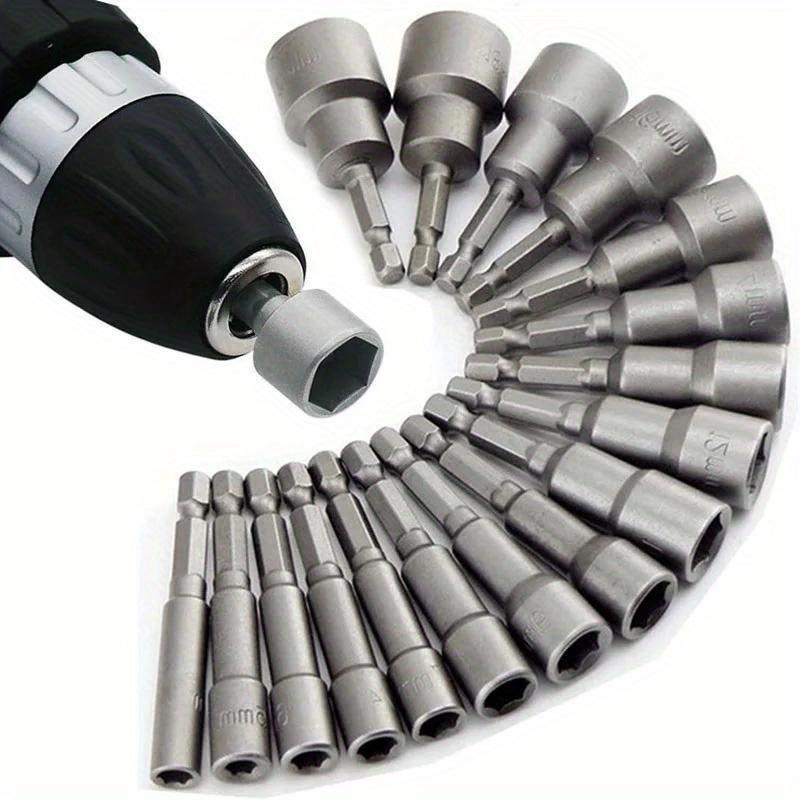 14pcs Nut Driver Bit Socket Sleeve Nozzle Nut Hexagonal Handle Batch Socket Head Hand Drill Electric Screwdriver Accessories
14pcs Nut Driver Bit Socket Sleeve Nozzle Nut Hexagonal Handle Batch Socket Head Hand Drill Electric Screwdriver Accessories