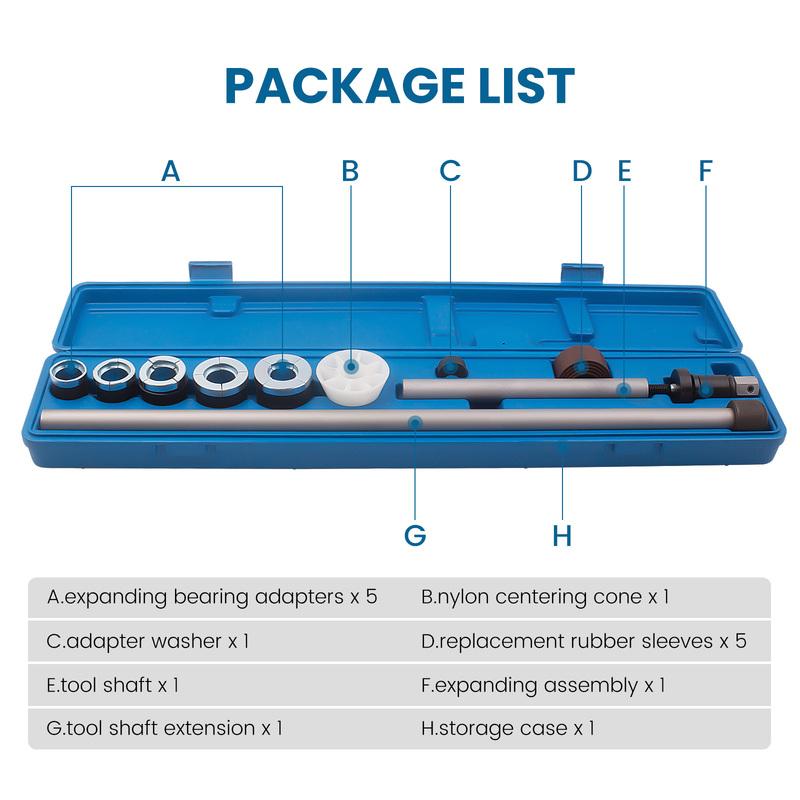 Universal Engine Camshaft Cam Bearing Tool tallation & Removal Kit for Vehicles 1.125 ~2.69 Carry Case
Universal Engine Camshaft Cam Bearing Tool tallation & Removal Kit for Vehicles 1.125 ~2.69 Carry Case