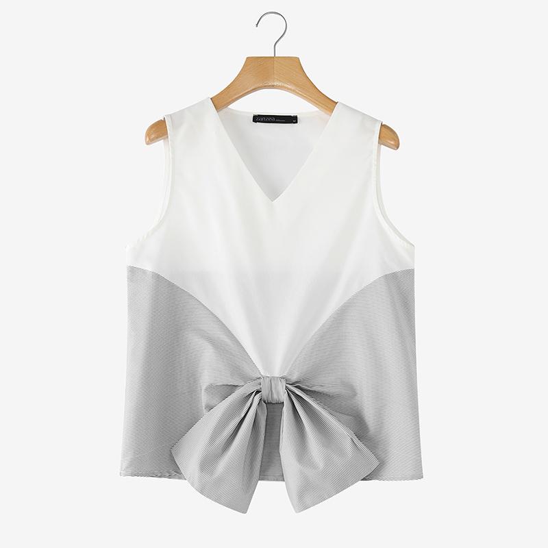 ZANZEA Women Stripe Print Splice Summer Casual V-Neck Sleeveless Vest Tops 2XL чорний
ZANZEA Women Stripe Print Splice Summer Casual V-Neck Sleeveless Vest Tops 2XL чорний