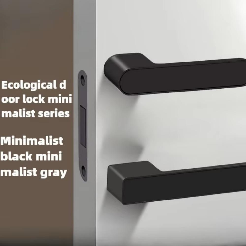 Magnetic Door Lock One-word Handle Ecological Door Lock Silent Door Lock For Bedroom Study black-round
Magnetic Door Lock One-word Handle Ecological Door Lock Silent Door Lock For Bedroom Study black-round