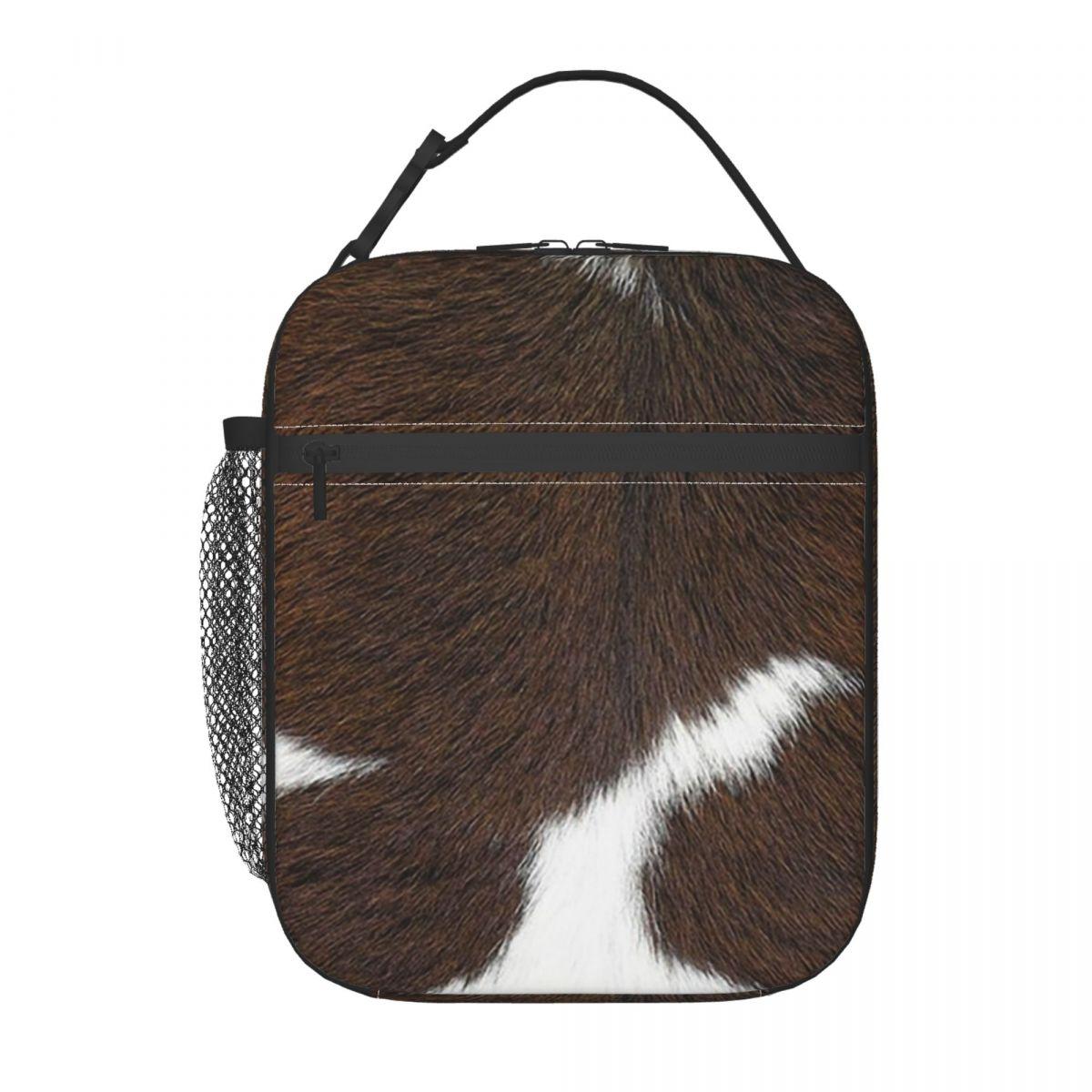Brown White Cowhide Pattern Insulated Lunch Bag for Kids School Cooler Thermal Food Box Tote Portable Lunch Boxes Container One Size
Brown White Cowhide Pattern Insulated Lunch Bag for Kids School Cooler Thermal Food Box Tote Portable Lunch Boxes Container One Size