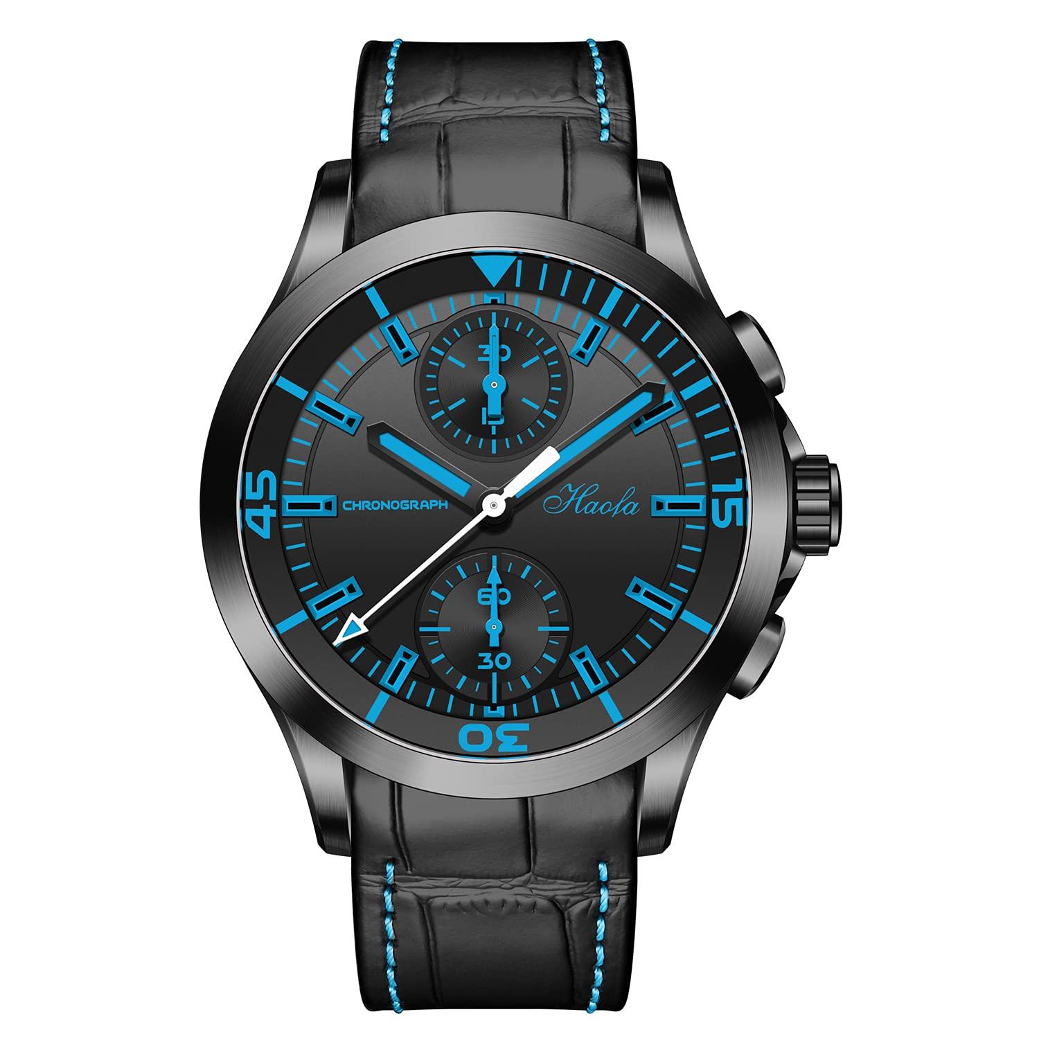 HAOFA Chronograph Mechanical Watch Automatic Winding Luxury Waterproof Watch Genuine Leather Strap Back Vintage Simple Scratch Resistant Watch Men s синій
HAOFA Chronograph Mechanical Watch Automatic Winding Luxury Waterproof Watch Genuine Leather Strap Back Vintage Simple Scratch Resistant Watch Men s синій