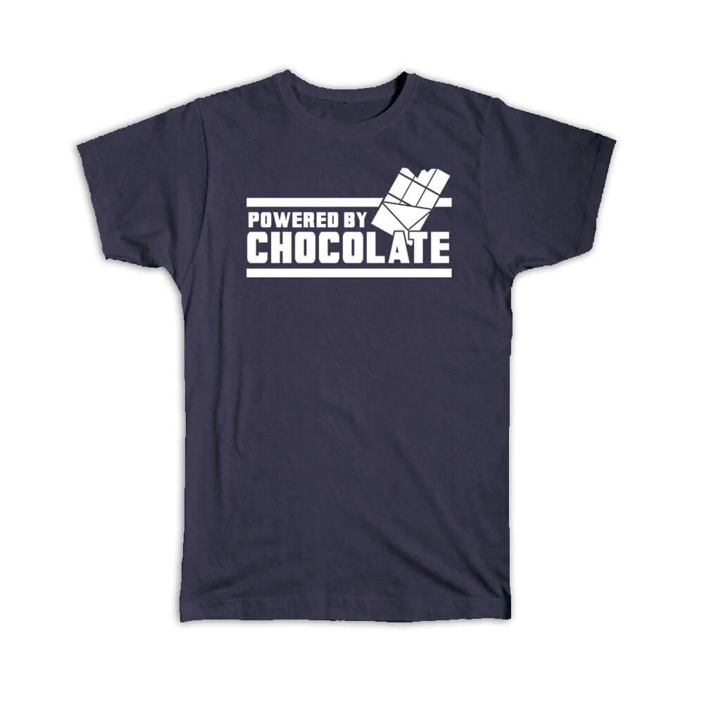Gift T-Shirt : Powered By Chocolate Funny Art For Best Friend Birthday Sweet S
Gift T-Shirt : Powered By Chocolate Funny Art For Best Friend Birthday Sweet S