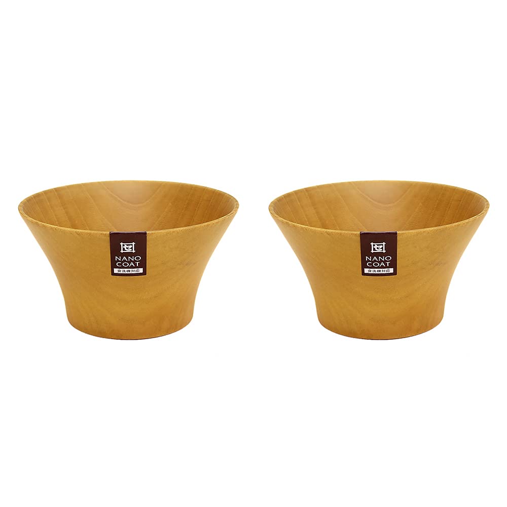 Set of 2 Kishu Lacquerware Bowls, Dishwasher Safe, Wooden Soup Bowls, B.C. KAME Type 1, Natural, by Tsunoda Seibei Shoten
Set of 2 Kishu Lacquerware Bowls, Dishwasher Safe, Wooden Soup Bowls, B.C. KAME Type 1, Natural, by Tsunoda Seibei Shoten