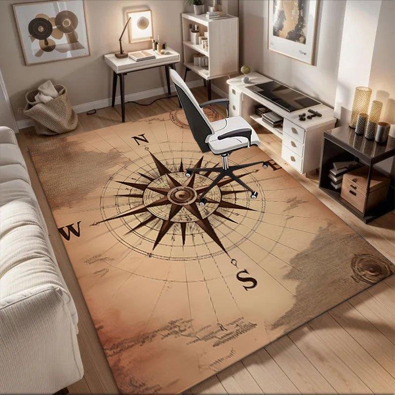 Vintage Compass Rose Nautical Chart Decorative Wall Art PrintOffice Mat Perfect for Home Decor Office Desk Chair Rugs Chair Carpet for offic 60cm by 90cm
Vintage Compass Rose Nautical Chart Decorative Wall Art PrintOffice Mat Perfect for Home Decor Office Desk Chair Rugs Chair Carpet for offic 60cm by 90cm