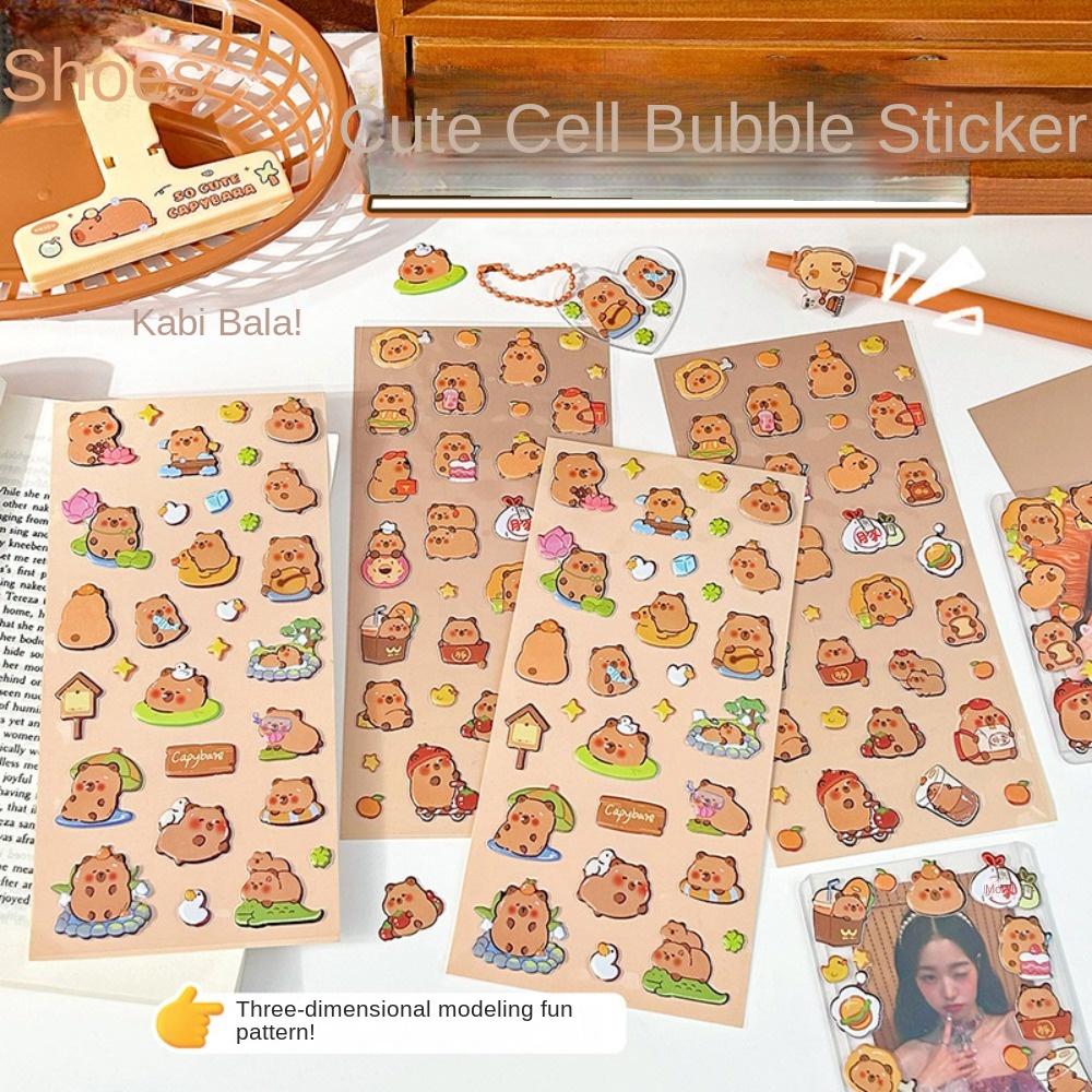 PVC Capybara Bubble Stickers 3D Stationery Stickers New Hand Accounting Stickers Eating
PVC Capybara Bubble Stickers 3D Stationery Stickers New Hand Accounting Stickers Eating