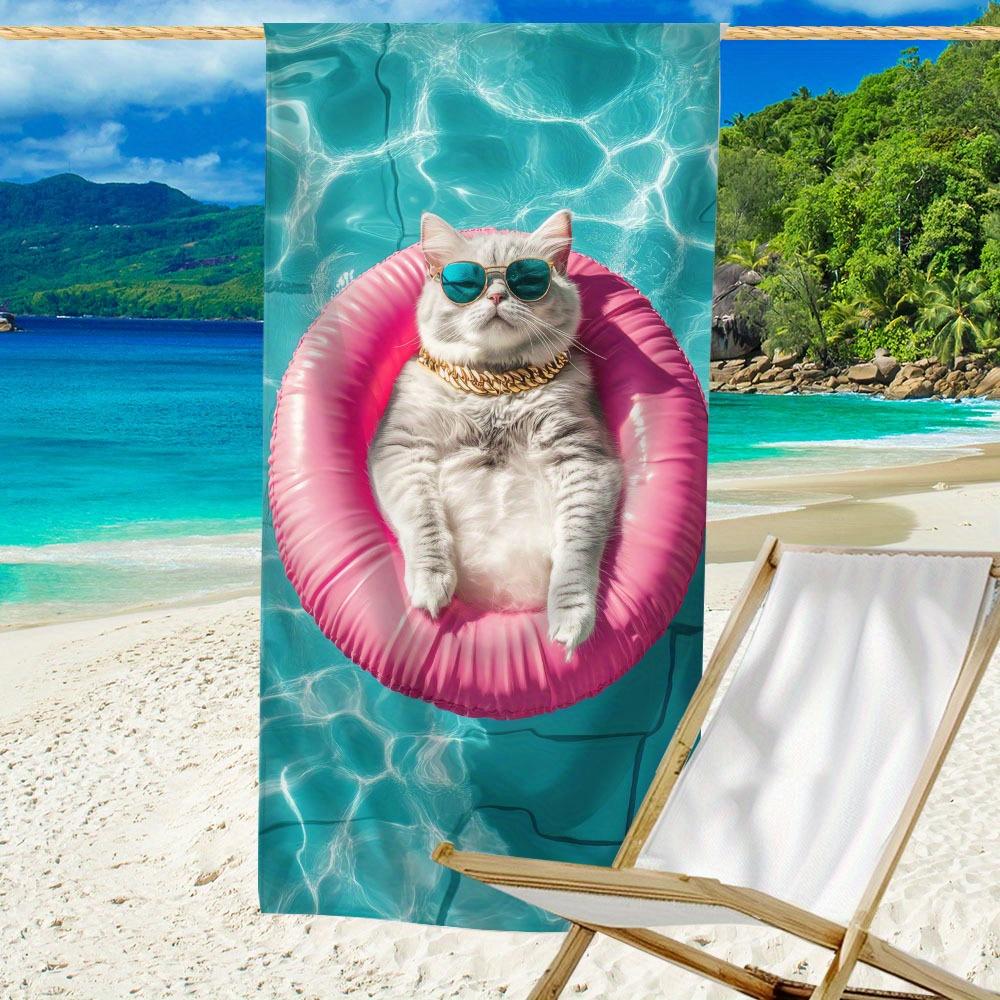 Cute Cat Print Microfiber Beach Towel, Ultra Absorbent Quick-Drying Lightweight for Holidays Beach Days W40*H60(CM)
Cute Cat Print Microfiber Beach Towel, Ultra Absorbent Quick-Drying Lightweight for Holidays Beach Days W40*H60(CM)
