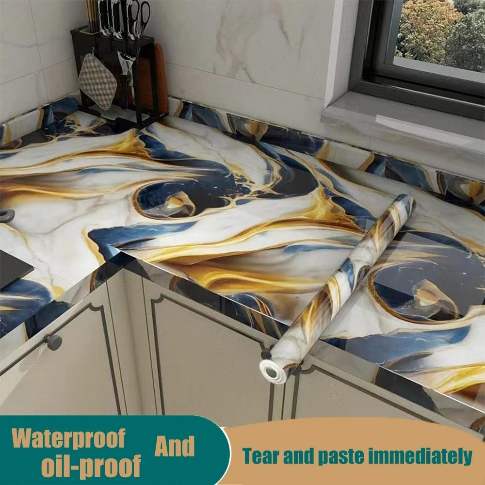 40CM Marble Tiles Self-adhesive Wall Stickers Moisture-proof Waterproof Mold Proof High Temperature Resistant Kitchen Wallpaper 40cmX1m
40CM Marble Tiles Self-adhesive Wall Stickers Moisture-proof Waterproof Mold Proof High Temperature Resistant Kitchen Wallpaper 40cmX1m