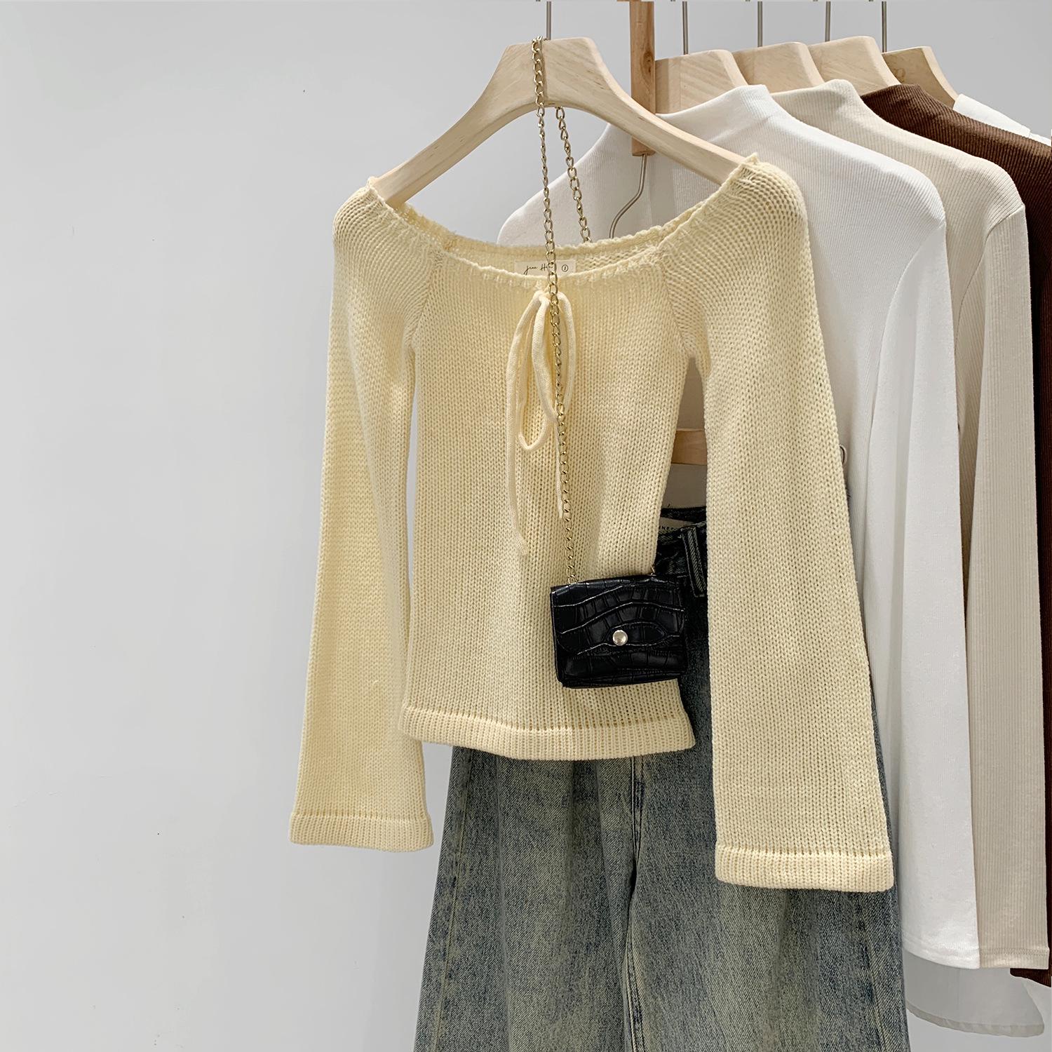 Unique One-Shoulder Lace-Up Bow Sweater for Women – Early Spring Small абрикосовий
Unique One-Shoulder Lace-Up Bow Sweater for Women – Early Spring Small абрикосовий