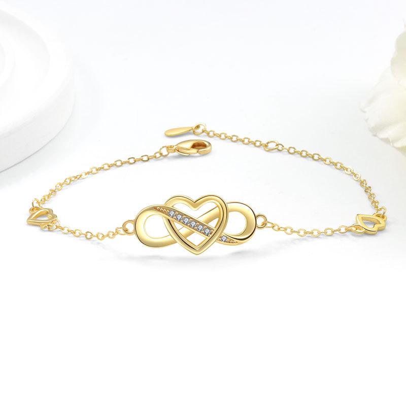 Fashion Women 8 Shape Infinity Heart Bracelet Elegant Heart Symbol Jewelry Gift For Her Stylish Daily Wear Accessory золотой
Fashion Women 8 Shape Infinity Heart Bracelet Elegant Heart Symbol Jewelry Gift For Her Stylish Daily Wear Accessory золотой