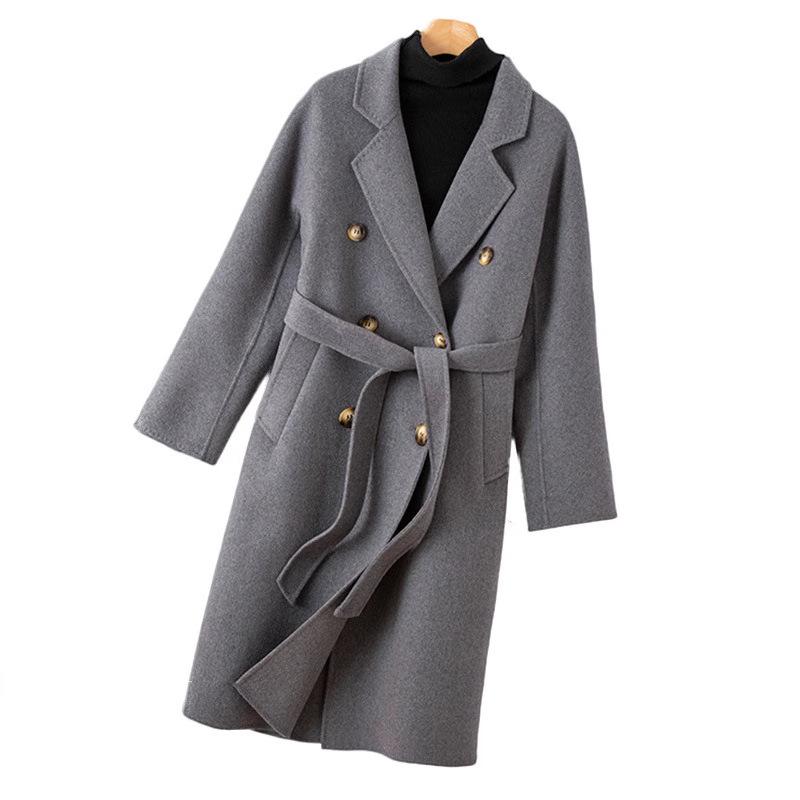 Autumn/Winter Women s Double-Faced Wool Coat with Suit Collar and Double-Breasted Design Large
Autumn/Winter Women s Double-Faced Wool Coat with Suit Collar and Double-Breasted Design Large