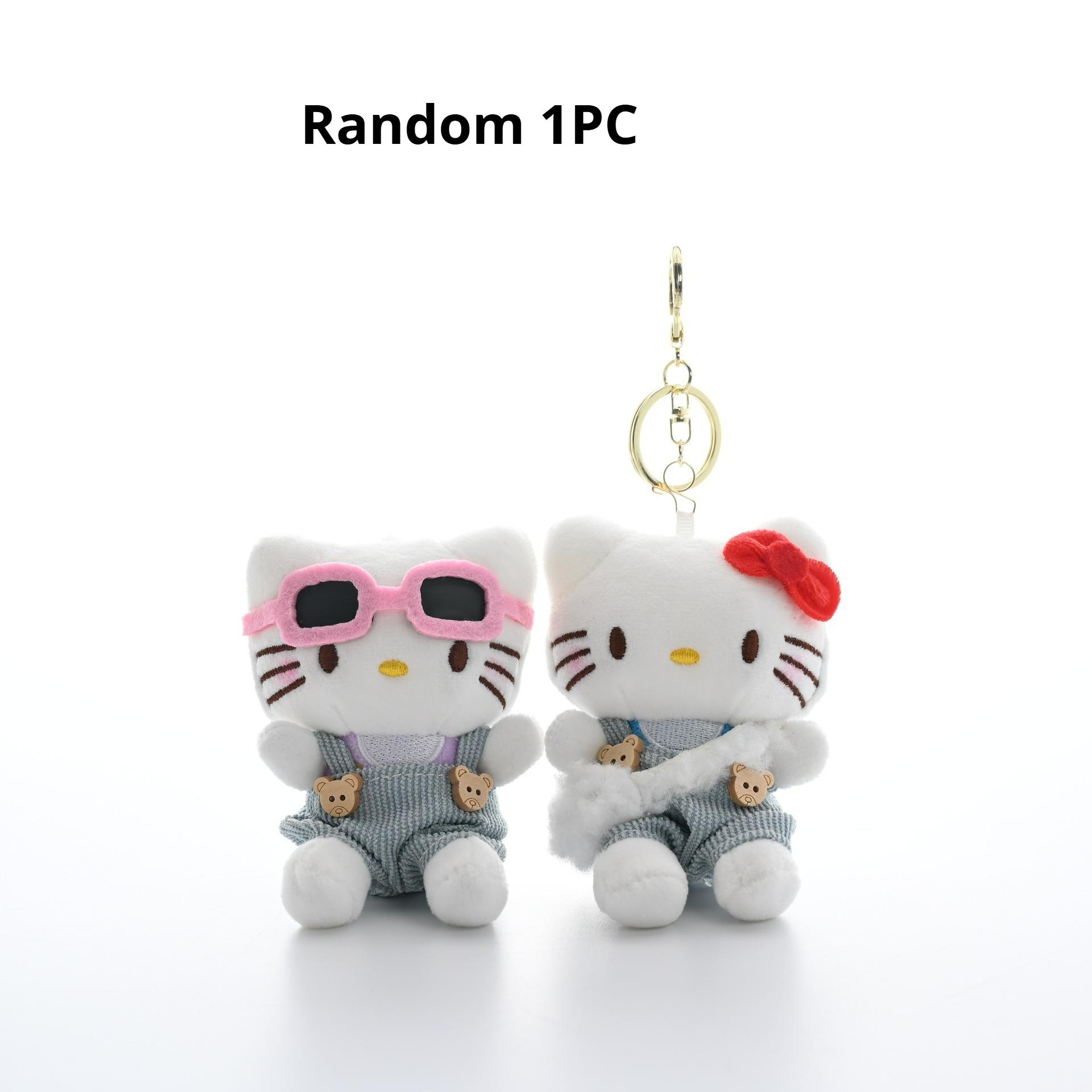 Hello Kitty Peripheral Plush Doll Keychain Super Cute Overalls KT Cat Keyring Backpack Pendant Toy Birthday Gifts
Hello Kitty Peripheral Plush Doll Keychain Super Cute Overalls KT Cat Keyring Backpack Pendant Toy Birthday Gifts
