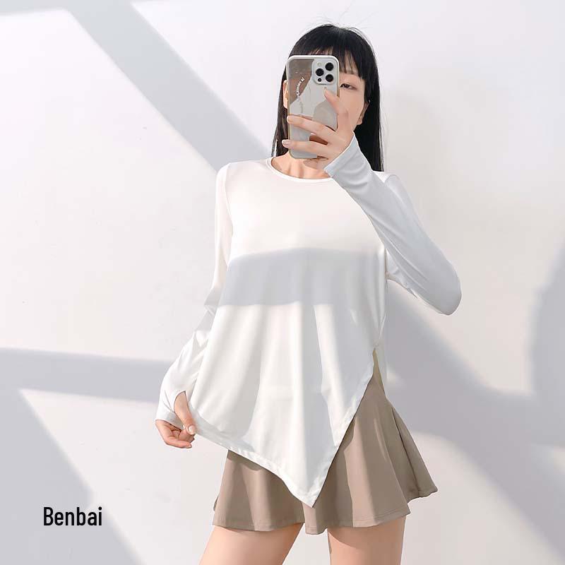 Прохладная дышащая накидка для йоги с длинным рукавом из ледяного шелка для лета L
Прохладная дышащая накидка для йоги с длинным рукавом из ледяного шелка для лета L