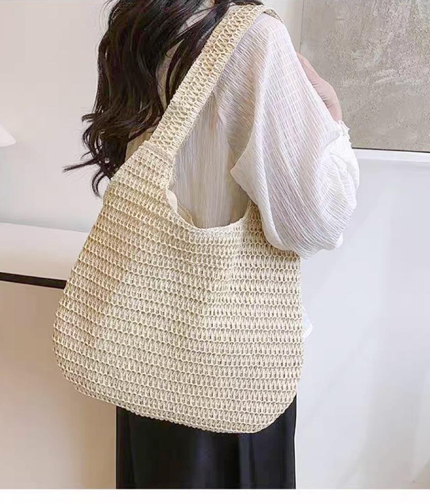 2025 Spring/Summer Resort Straw Woven Shoulder & Tote Bag - Large Capacity, Laptop & Beach Handbag
2025 Spring/Summer Resort Straw Woven Shoulder & Tote Bag - Large Capacity, Laptop & Beach Handbag