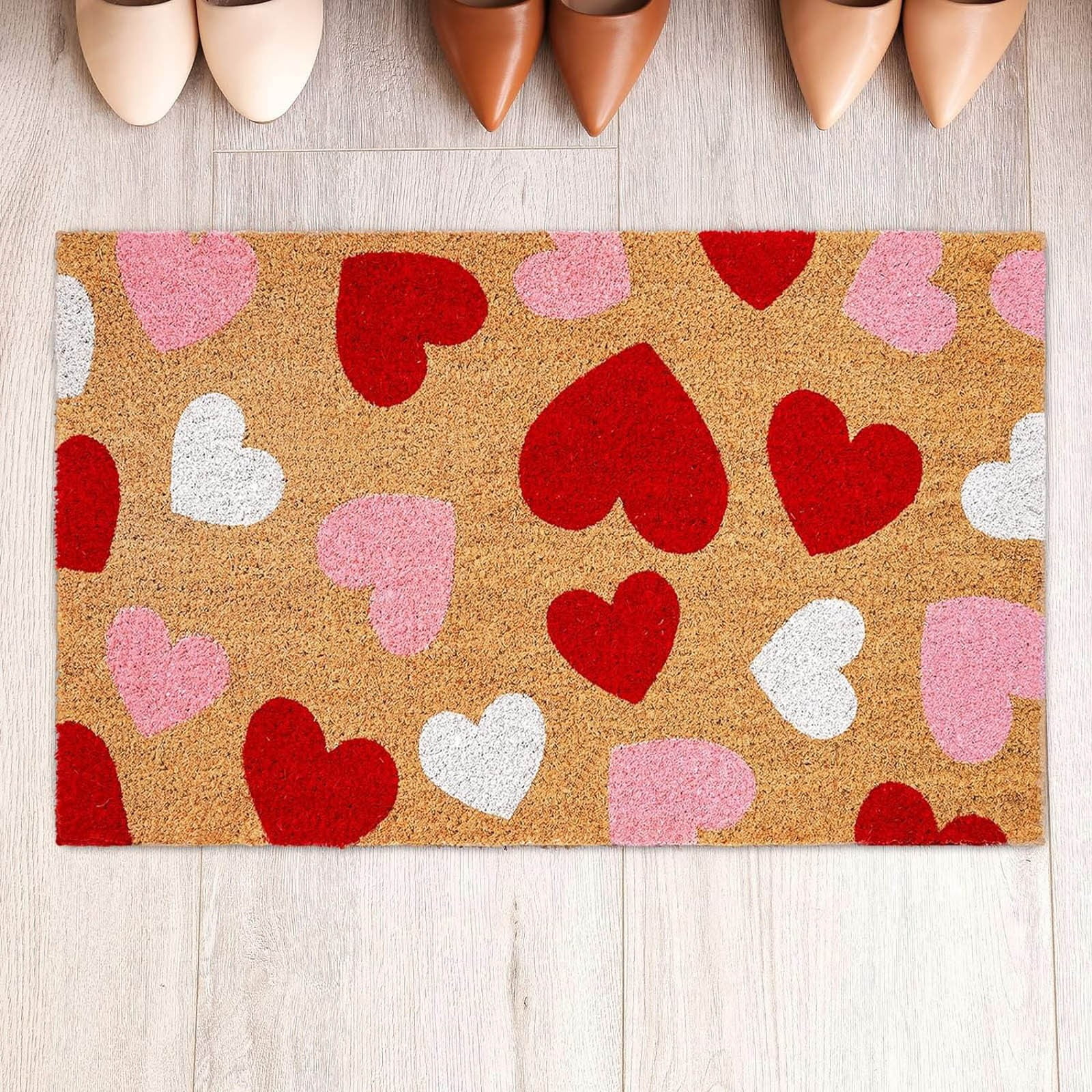 Romantic Multi Color Heart Pattern Doormat Chic 40*60cm Floor Mat Elegant Festive Valentine Themed Home Decor Accent
Romantic Multi Color Heart Pattern Doormat Chic 40*60cm Floor Mat Elegant Festive Valentine Themed Home Decor Accent