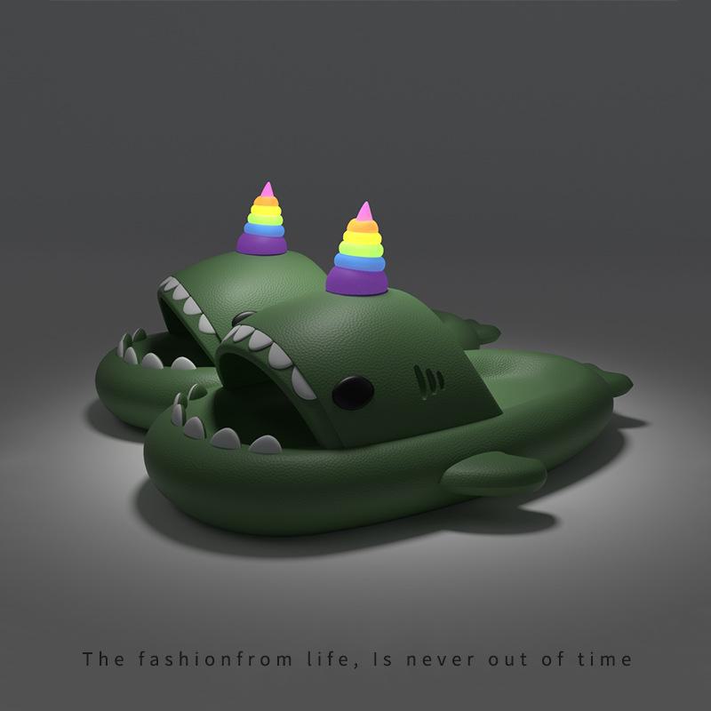Женские летние светящиеся тапочки Unicorn Shark — толстая подошва, антибактериальный материал EVA, подходят для пар 38/39 оливковое зеленый
Женские летние светящиеся тапочки Unicorn Shark — толстая подошва, антибактериальный материал EVA, подходят для пар 38/39 оливковое зеленый