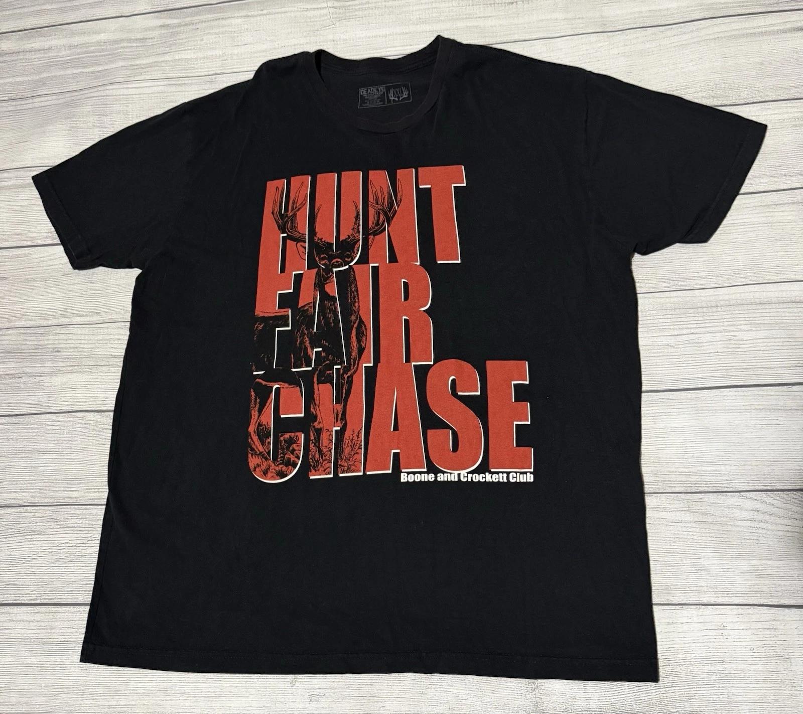 Boone And Crockett Club Hunt Fair Chase Graphic T Shirt Size XXL 2XL Deadeye 4XL
Boone And Crockett Club Hunt Fair Chase Graphic T Shirt Size XXL 2XL Deadeye 4XL
