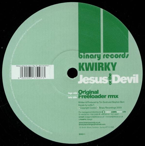 12inch Record KWIRKY - Jesus Or The Devil BIN011 Binary Records 2003 UK Dance & Electronica Used
12inch Record KWIRKY - Jesus Or The Devil BIN011 Binary Records 2003 UK Dance & Electronica Used