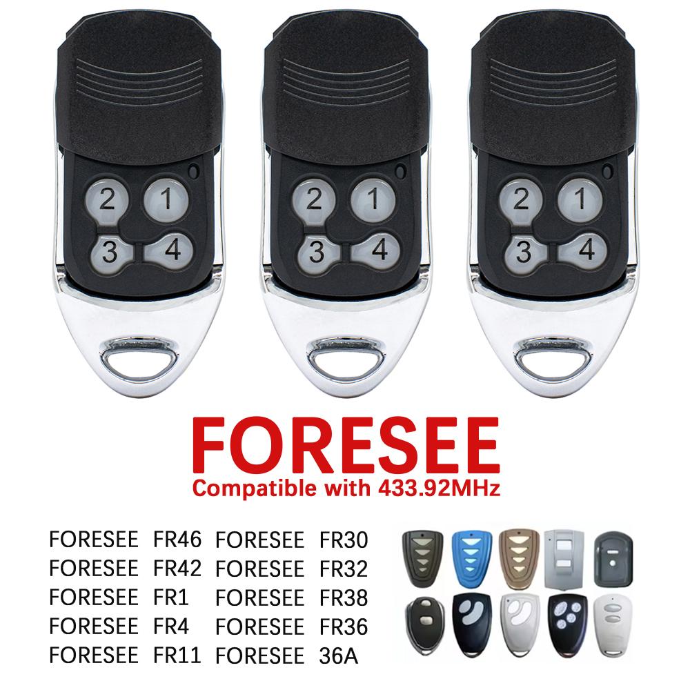 3pcs For FORESEE Garage Remote Control Gate Keychain Include Battery Rolling Code 433MHz
3pcs For FORESEE Garage Remote Control Gate Keychain Include Battery Rolling Code 433MHz